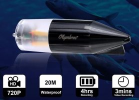 Fishing camera up to 20m - underwater cameras waterproof with HD 720p + LED