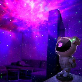 Laserový projektor Astronaut 8 efektů - Projekce noční obloha + laser