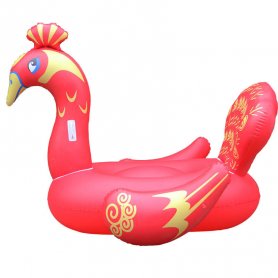 ألعاب مائية قابلة للنفخ - طاووس أحمر XXL