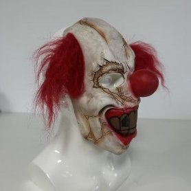 Clown Pennywise ansiktsmaske - for barn og voksne til Halloween eller karneval