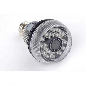 Light bombilya camera spy na may BUONG HD + WiFi + 24x IR LED na may anggulo na 120 °