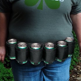 Beer belt para sa 6 na lata - sinturon para sa mga inumin