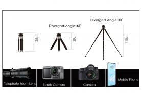 移动变焦镜头 - 长焦手机镜头 60 倍变焦 5 米 - 适用于带三脚架的智能手机