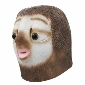Maska leniwca - silikonowa maska na twarz (głowę) dla dzieci i dorosłych