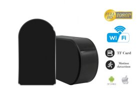 Wifi-Spion Full-HD-Kamera mit 180 ° horizontal drehenden Linse