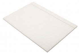 Baltas odinis kilimėlis stalui ar darbo stalui - prabangi oda