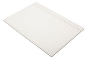 White leather mat for desk or work table - Luxurious leather