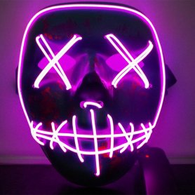 Máscaras de purga de LED - roxo