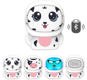 Kelliem għat-tfal b'wiċċ li qed jinbidel - Bluetooth wireless portabbli żgħir 3W - Abjad