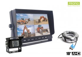 Hátsó kamera parkolókészüléke LCD HD autós monitor 10 "+ 1x HD kamera 18 IR LED-del