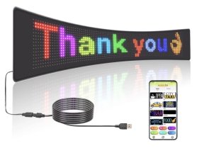 LED柔性显示屏屏-手机蓝牙可编程广告牌