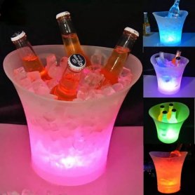 LED light for cooling champagne/wine bowls or for the pool - RGB with remote control - Set of 5