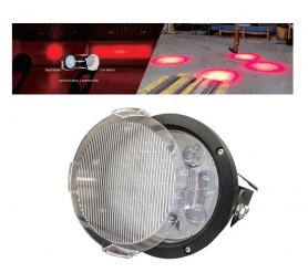 Voyants de pont roulant - Feu rond à LED de sécurité 60 W (12 x 5 W) + IP68