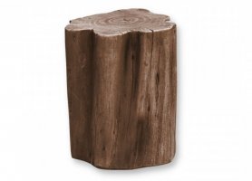 Concrete tree stumps for sitting - wood imitation - Brown