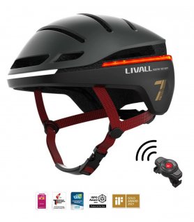 Topi keledar basikal SMART - Livall EVO21 dengan isyarat belok + pengesanan jatuh + fungsi SOS