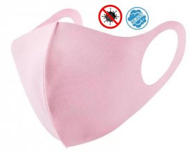 NANO face mask Pink - elastic (97% Polyester + 3% Spandex)