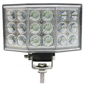 Led pracovne svetla - 240 stupňové širokouhlé 54W (18 x 3W) + IP67 krytie vodotesné
