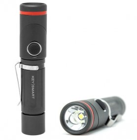 Napakahusay na flashlight na rechargable na led torch na may 600 lumens + umiikot na ulo