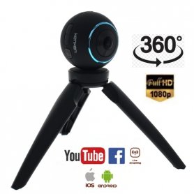 Cámara panorámica Full HD digital de 360 ​​° con WiFi