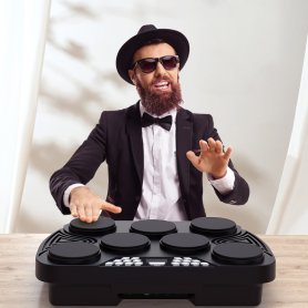 SET drum elektronik - Kit 7 drum (dukungan Bluetooth) + 30 lagu demo + 16 nada