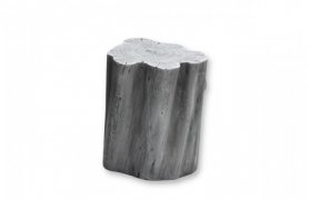 Stol za sedenje - imitacija litega betona - Siva