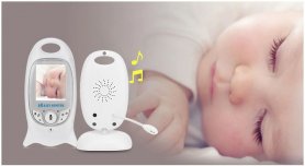 Video baby monitor - 2" LCD + Nanny camera with 8x IR LED and two-way communication