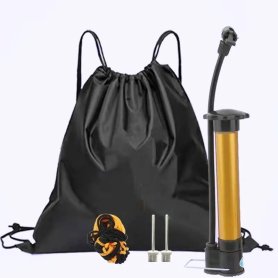 Bomba de aire portátil para balón o bicicleta + juego de accesorios