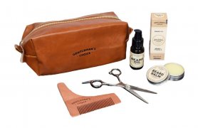 Kit de îngrijire a bărbii - Set cadou elegant Deluxe pentru bărbierit