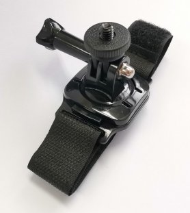 Rotating holder with Velcro strap for POV camera