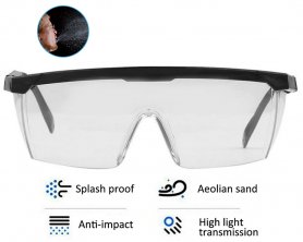 Przezroczyste okulary ochronne przeciwmgielne z soczewkami HD