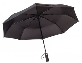 Parapluie pliant Multifonctionnel 2en1 avec lampe de poche LED avec tête pivotante dans la poignée