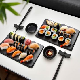 Sushi set pro přípravu (výrobu) sushi - Kit pro 2 osoby (misky + talíře + hůlky)