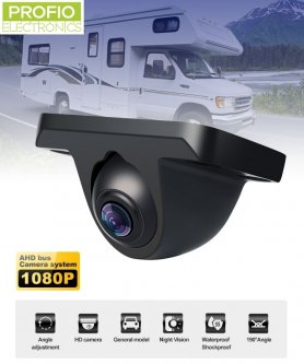 Mini telecamera di parcheggio con FULL HD 1920x1080 + angolo regolabile 190 ° + IP68