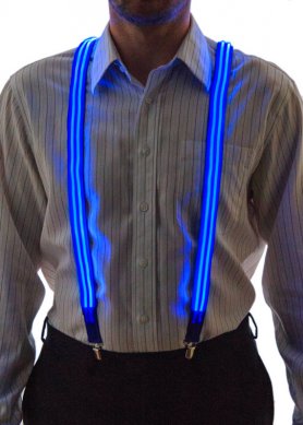 Suspensórios leves para homens - azul