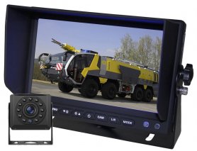 पार्किंग कैमरा AHD एसडी कार्ड में रिकॉर्डिंग के साथ सेट - 11 IR LED + 1x हाइब्रिड 10" AHD मॉनिटर के साथ 1x HD कैमरा