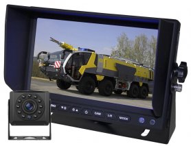 Kamery parkowania zestaw AHD z zapisem na kartę SD - 1x kamera HD z 11 diodami IR + 1x hybrydowy monitor 10" AHD