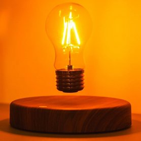 المصباح الكهربائي المرفوع - المصباح الكهربائي العائم كمصباح ليلي للطاولة مغناطيسي بزاوية 360 درجة