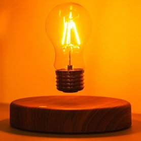 Levitating light bulb - floating light bulb as table night lamp magnetic 360°