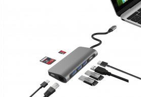 HUB 8 в 1 - USB-C, LAN, HDMI, SD, Micro SD, 3x USB 3.0