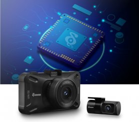 Beste dash-kamera DOD GS980D Dual 4K+1K bilkamera med GPS + 5GHz WiFi + 256GB støtte