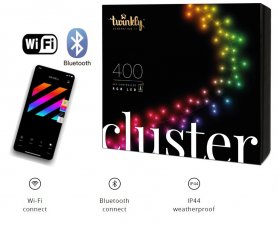 Chaîne légère smart 6M - Twinkly Cluster - 400 pcs LED RGB + BT + Wi-Fi
