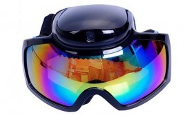 Óculos de esqui com câmera HD 720P