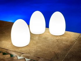 Egg light - ​LED decorative lamp changing colors + remote control + IP65 protection