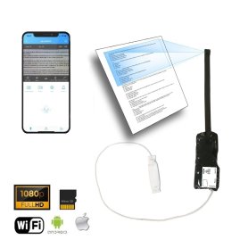Kamera lubang jarum mini WiFi P2P Kamera Full HD 8mm - fokus pada teks