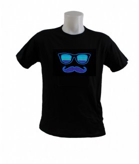 Gentleman - T-shirt cu egalizator LED