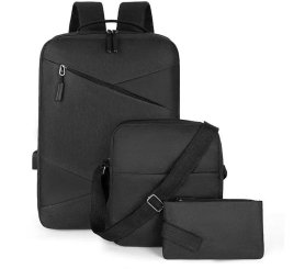 Batoh na laptop + taška přes rameno + peněženka - Set či sada 3ks tašek (voděodolné)