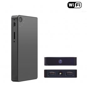 Nakatago ang power bank spy camera sa 2800mAh na baterya + WiFi + P2P + paggalaw ng paggalaw