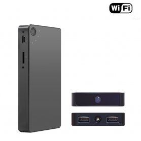 Power bank spy camera hidden in 2800mAh battery + WiFi + P2P + motion detection