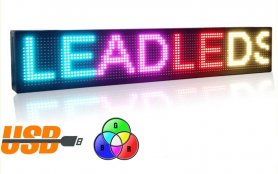 Display a pannello a LED 7 colori programmabili - 100 cm x 15 cm