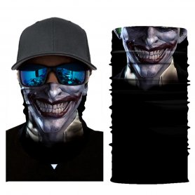 Neck Scarf Men or Women Face Shield  - CRAZY CLOWN